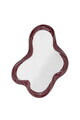 Oglinda decorativa, Bloomingville, Violeta, 47x7x62 cm, polirasina, rosu