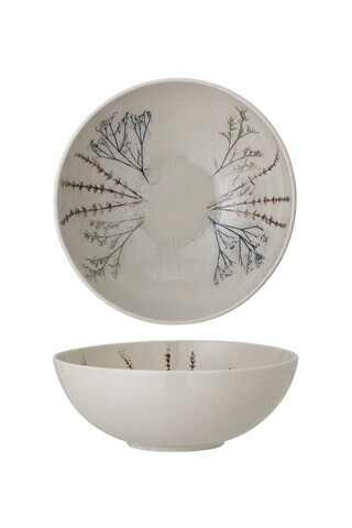 Bol salata, Bloomingville, Bea, 30.5x11 cm, 3.5 L, ceramica, natural