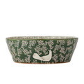 Bol salata, Bloomingville, Hezha, 28x9 cm, 3.35 L, ceramica, verde