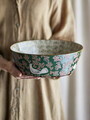 Bol salata, Bloomingville, Hezha, 28x9 cm, 3.35 L, ceramica, verde