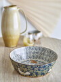 Bol salata, Bloomingville, Hezha, 28x9 cm, 3.35 L, ceramica, albastru