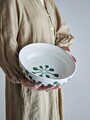 Bol salata, Bloomingville, Linora, 28x9 cm, ceramica, verde