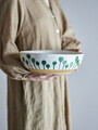 Bol salata, Bloomingville, Linora, 28x9 cm, ceramica, verde