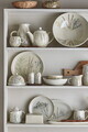 Untiera cu capac, Bloomingville, Bea, 15x12.5x7.5 cm, 580 ml, ceramica, natural