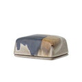 Untiera cu capac, Bloomingville, Jules, 14x10x6 cm, ceramica, albastru