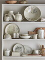 Recipient cu capac, Bloomingville, Bea, 12x20.5 cm, 1.3 L, ceramica, natural