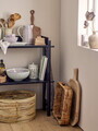 Recipient cu capac, Bloomingville, Bea, 12x20.5 cm, 1.3 L, ceramica, natural