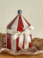 Recipient cu capac, Bloomingville, Cimmi, 15.5x25 cm, 1.15 L, ceramica, rosu