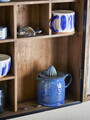 Storcator lamaie, Bloomingville, Liselu, 17.5x12x15.5 cm, 720 ml, ceramica, albastru