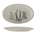 Platou pentru servire, Bloomingville, Bea, 28.5x18x2 cm, ceramica, natural