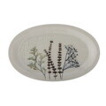 Platou pentru servire, Bloomingville, Bea, 28.5x18x2 cm, ceramica, natural