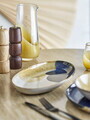 Platou pentru servire, Bloomingville, Jules, 33.5x18.5x3.5 cm, ceramica, albastru