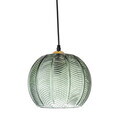 Lustra, Bloomingville, Adar, 1 x E27, 22x20 cm, sticla/fier, verde