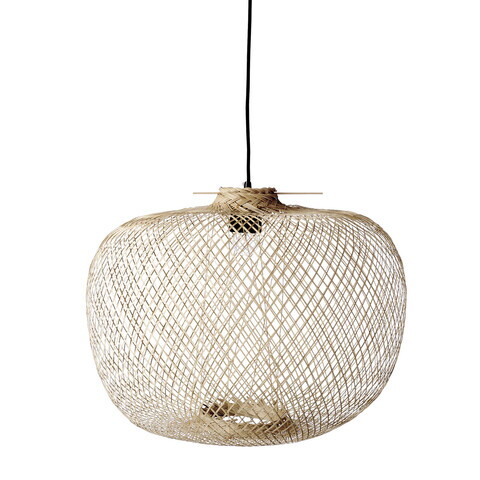 Lustra, Bloomingville, Rodi, 1 x E27, 42x30 cm, bambus, natural
