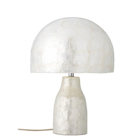 Lampa de masa, Bloomingville, Adria, 1 x E27, 30x43 cm, sidef/bambus, natural