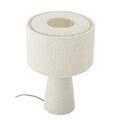 Lampa de masa, Bloomingville, Emmie, 1 x E27, 20x30 cm, PVC/poliester, alb