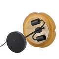 Lampa de masa, Bloomingville, Kinoko, 2 x E14, 30x46.5 cm, sticla/fier, galben