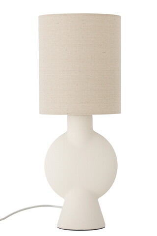 Lampa de masa, Bloomingville, Sergio, 1 x E27, 21x55 cm, ceramica/in, natural