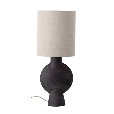 Lampa de masa, Bloomingville, Sergio, 1 x E27, 21x55 cm, ceramica/in, maro