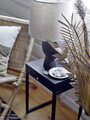 Lampa de masa, Bloomingville, Sergio, 1 x E27, 21x55 cm, ceramica/in, maro