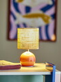 Lampa de masa, Bloomingville, Valdis, 1 x E14, 13x24 cm, ceramica/in, roz