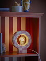Lampa de masa, Bloomingville, Vialini, 1 x E27, 20.5x7x23.5 cm, ceramica, roz