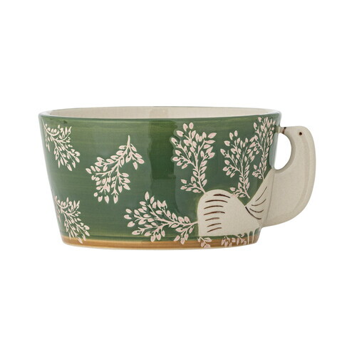 Bol, Bloomingville, Hezha, 13x7 cm, 460 ml, ceramica, verde