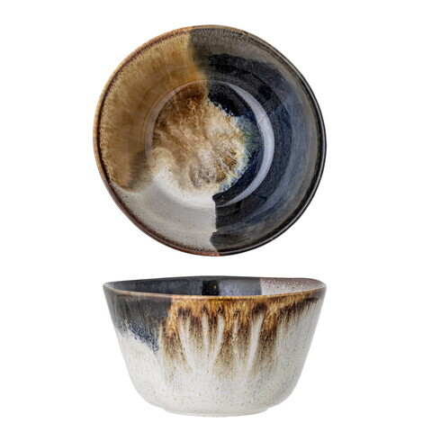 Bol, Bloomingville, Jules, 15.5x8.5 cm, 750 ml, ceramica, albastru