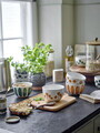 Set 3 boluri, Bloomingville, Linora, 12.5x8 cm, 580 ml, ceramica, maro