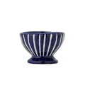 Bol, Bloomingville, Nini Lines, 9x6.5 cm, 170 ml, ceramica, albastru
