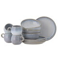 Set mic dejun 12 piese, Bloomingville, Paula, ceramica, albastru