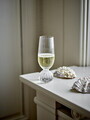 Pahar de sampanie, Bloomingville, Taurin, 6x17 cm, 250 ml, sticla, transparent