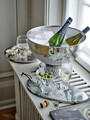 Pahar de sampanie, Bloomingville, Taurin, 6x17 cm, 250 ml, sticla, transparent