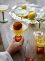 Pahar de cocktail, Bloomingville, Taurin, 12x12 cm, 300 ml, sticla, roz