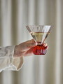 Pahar de cocktail, Bloomingville, Taurin, 12x12 cm, 300 ml, sticla, roz