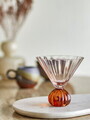 Pahar de cocktail, Bloomingville, Taurin, 12x12 cm, 300 ml, sticla, roz