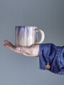 Ceasca, Bloomingville, Amalia, 8x7.5 cm, 250 ml, ceramica, albastru