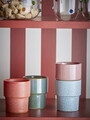 Set 4 cesti, Bloomingville, Ewan Multi, 7.5x9 cm, 150 ml, ceramica, multicolor