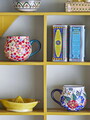 Set 2 cani, Bloomingville, Florist, 9x8.5 cm, 330 ml, ceramica, multicolor