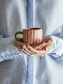 Ceasca, Bloomingville, Nini Lines, 7x6 cm, 100 ml, ceramica, roz