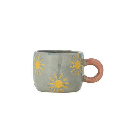 Ceasca, Bloomingville, Nini Sun, 7x6 cm, 100 ml, ceramica, albastru