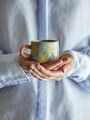 Ceasca, Bloomingville, Nini Sun, 7x6 cm, 100 ml, ceramica, albastru