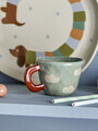 Ceasca, Bloomingville, Nini, 7.5x5.5 cm, 110 ml, ceramica, albastru