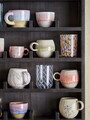 Set 4 cesti, Bloomingville, Bea, 9.5x8.5 cm, 250 ml, ceramica, natural