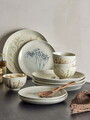 Serviciu de  masa 12 piese, Bloomingville, Bea, ceramica, natural