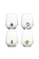 Set 4 pahare, Bloomingville, Misa , 9x12 cm, 560 ml, sticla, transparent