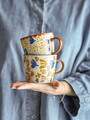 Set 2 cani, Bloomingville, Anniversary, 9.5x8 cm, 380 ml, ceramica, multicolor