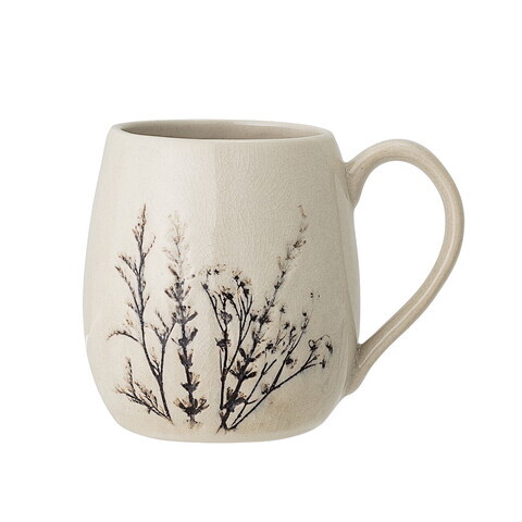 Cana, Bloomingville, Bea, 10x10.5 cm, 400 ml, ceramica, natural