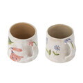 Set 2 cani, Bloomingville, Camilla, 10x9 cm, 430 ml, ceramica, multicolor