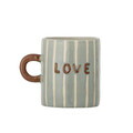 Cana, Bloomingville, Cherish, 8x9 cm, 325 ml, ceramica, albastru
